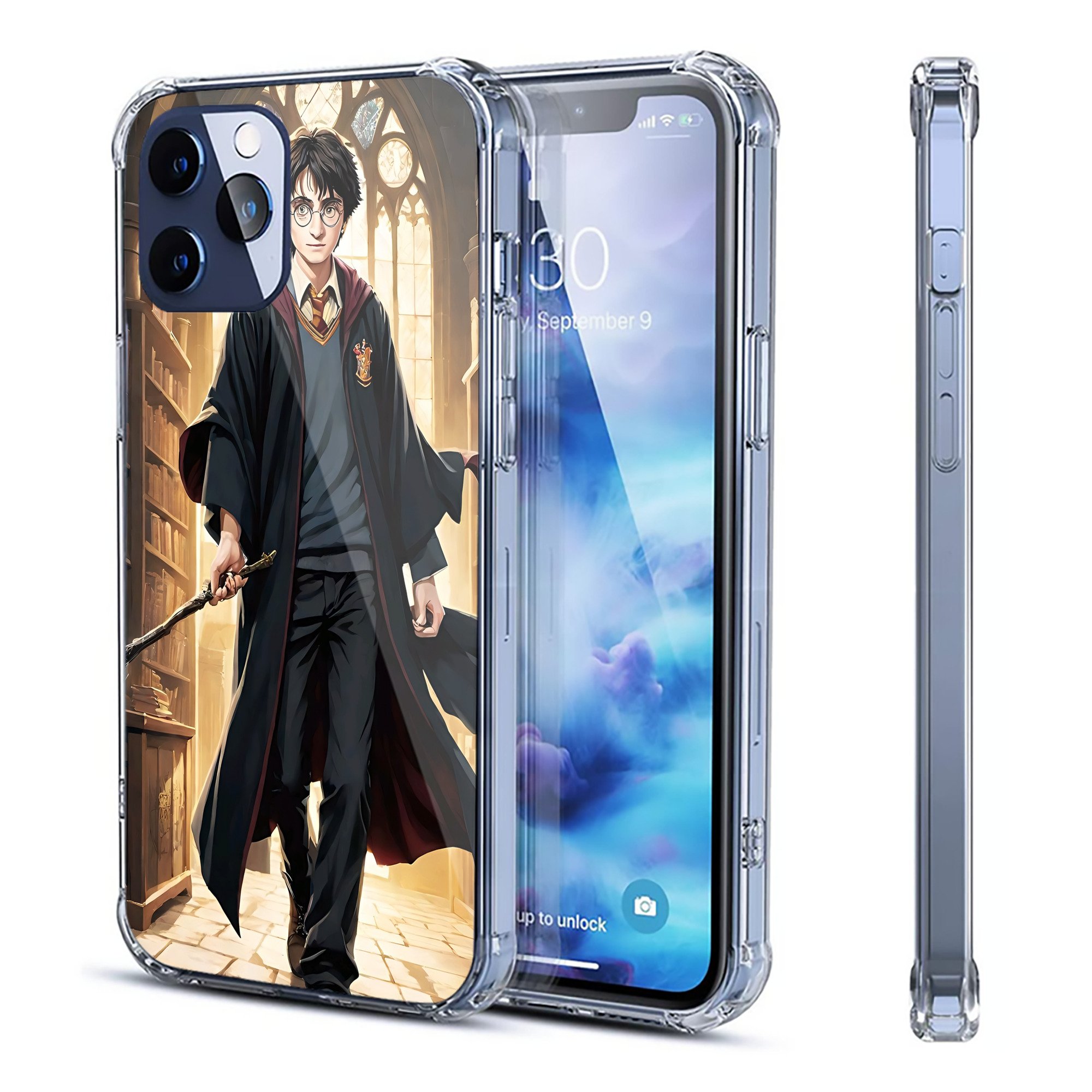 （画像用） Harry Potter ハリー・ポッターシリーズ 【iPhone 12シリーズ対応】透明スマホケース（クリアソフトケース）
